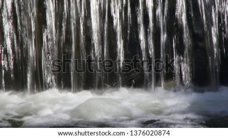 abstract at the waterfall