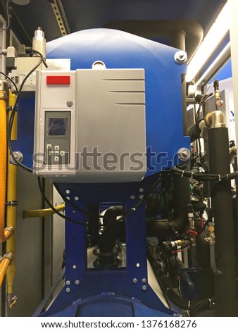 Gas mini-boiler (thermal block street) for heating and hot water individual or apartment building.