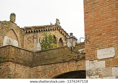 Basilica of San Francesco, church in Ravenna, Italy                   