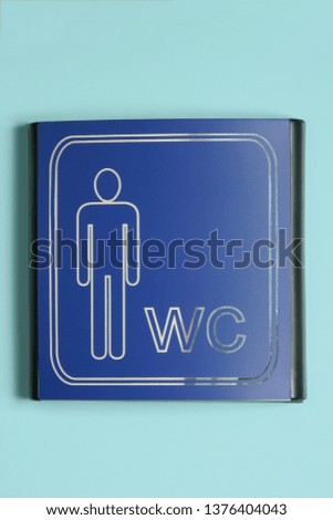 Male and female toilet icons