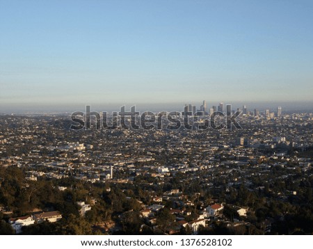 A view of the City of Los Angeles from Griffith Park