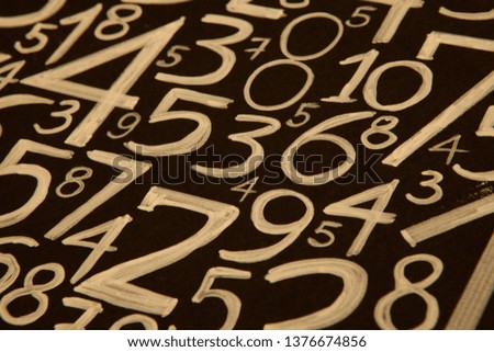Financial accounting, Image a plurality of numbers.