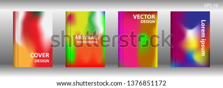 Gradient mesh abstract background. Blurred bright colors mesh background. Trendy creative vector. Intense blank Holographic spectrum gradient for cover - Vector 
