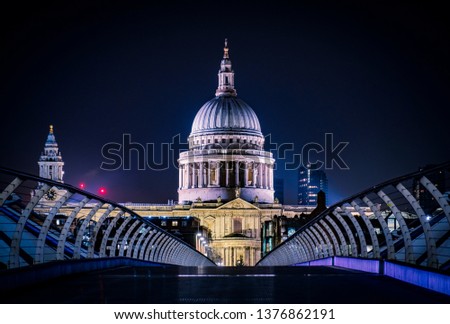 Long Exposure photograph of St Pauls Catherdral in London. 