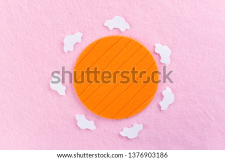 many paper car with copy space. pink background