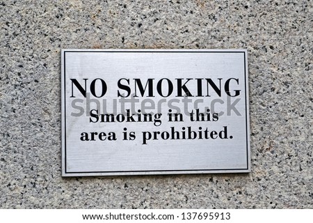 no smoking warning sign, modern security details