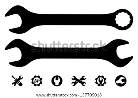 Wrench icon Royalty-Free Stock Photo #137705018