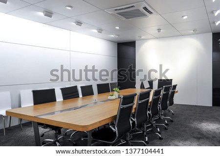 Interior architectural space photography for large conference rooms