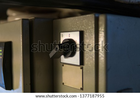 electrical control switch on ship