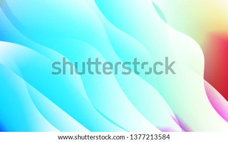 Geometric Wave Shape with Colorful Gradient Color Background Wallpaper. For Your Design Ad, Banner, Cover Page. Vector Illustration