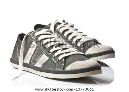 A pair of generic sneakers isolated on white