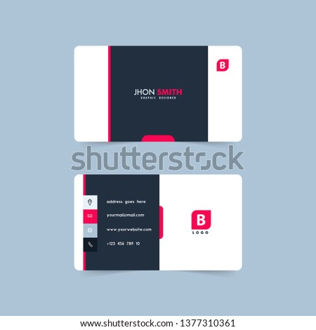 modern and profesional  business card vector