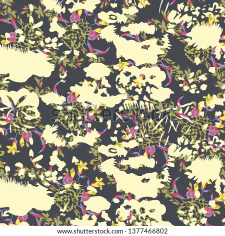 Fashionable camouflage pattern, vector illustration.
