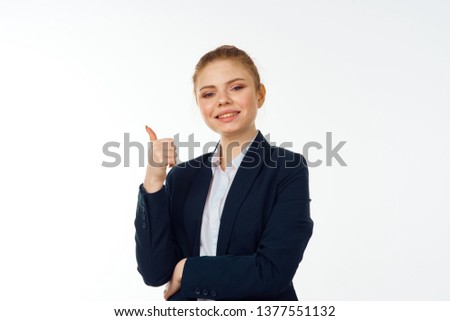  successful business woman isolated background                              
