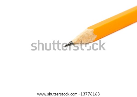 Pencil on a white background