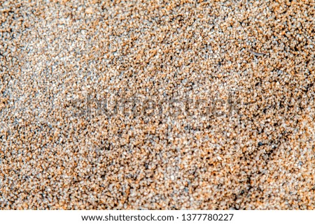 Sand as a top view background.