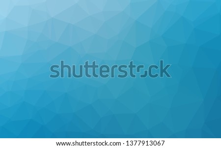 Light BLUE vector triangle mosaic texture. Colorful abstract illustration with gradient. Textured pattern for background.