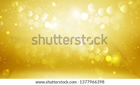 Abstract Gold Blurred Lights Background Design