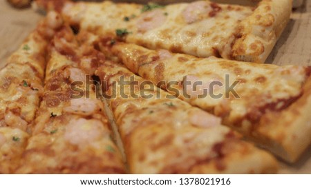 close up shot of pizza