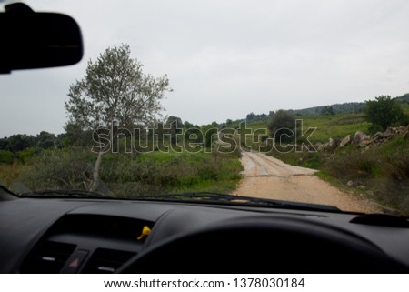 Green valley on the way to Panagia tou Sinti, Paphos region, Cyprus