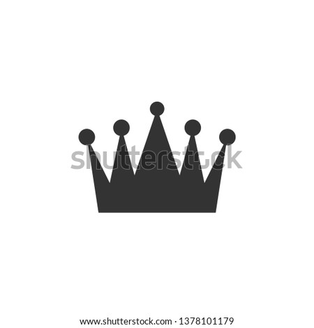 Crown clip art design vector isolated illustration