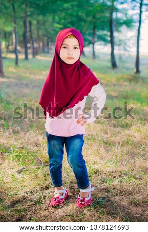 Little Girl with scarf