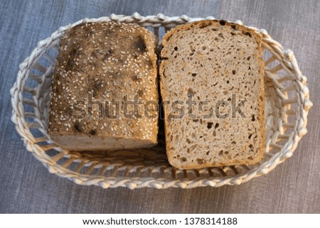 Homemade rye bread with the addition of seeds using traditional wholewheat flour technology