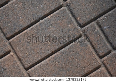brick shaped paving stone use for pad or walkway