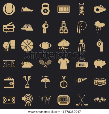 Competition icons set. Simple style of 36 competition vector icons for web for any design