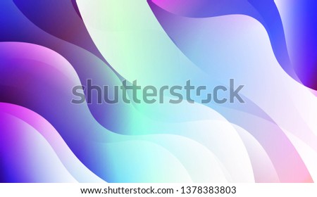 Abstract Wavy Background. For Futuristic Ad, Booklets. Vector Illustration with Color Gradient
