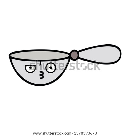 cute cartoon of a measuring spoon