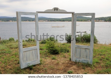 Open door on the coast of Kavatsite Bay, Sozopol, Bulgaria, Europe
Kavatsite beach is located 3 km south of town of Sozopol, between capes of St.Christos and Agalina.