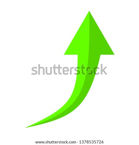 business growth arrow isolated vector