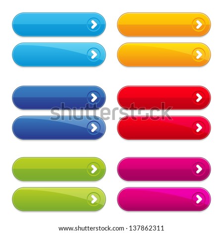 Colorful long round buttons Royalty-Free Stock Photo #137862311