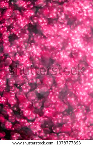 Close Up of Pink Glitter with Bokeh For Background