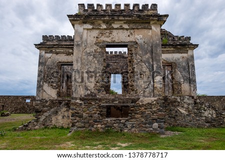 Ruins of Ai Pelo Prison in Dili, East Timor (Timor Leste) Royalty-Free Stock Photo #1378778717
