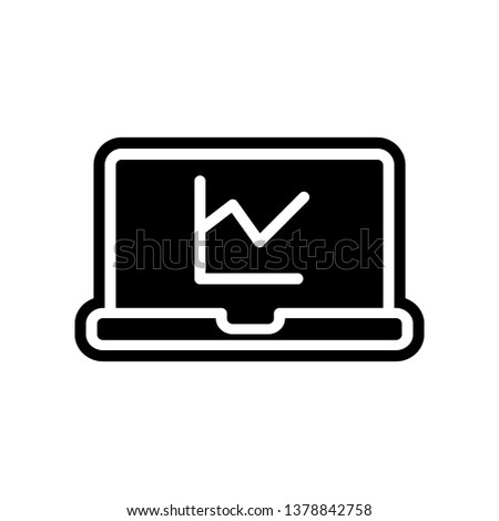Seo Graph Vector icon. Element of Finance for mobile concept and web apps icon. Glyph, flat icon for website design and development, app development