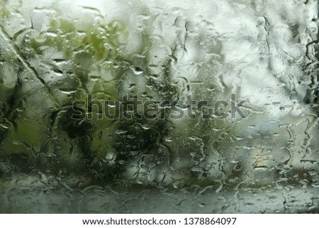 Rain on a window. 