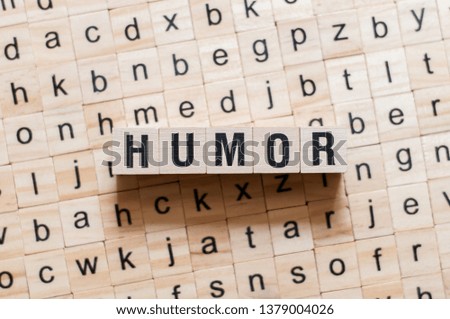 Humor word concept