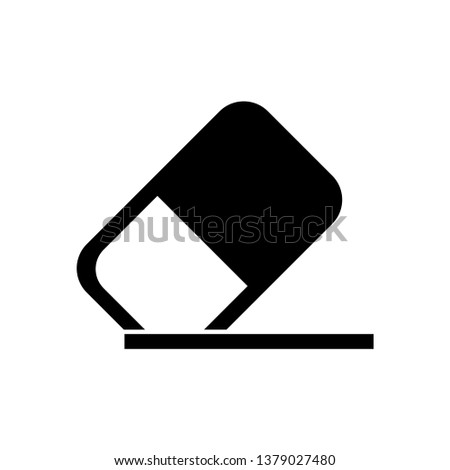 eraser icon vector in trendy flat style