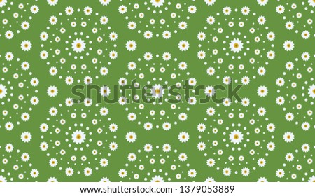Flower Pattern. Endless Background. Seamless
