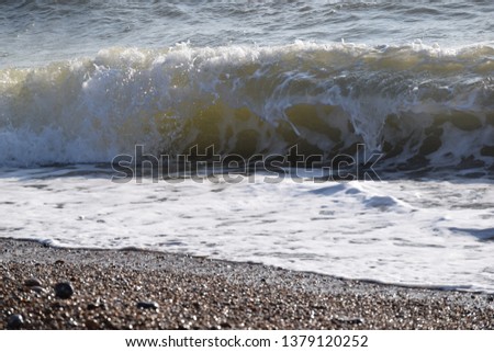 Close up pictures of waves breaking 