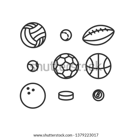 Linear ball illustration