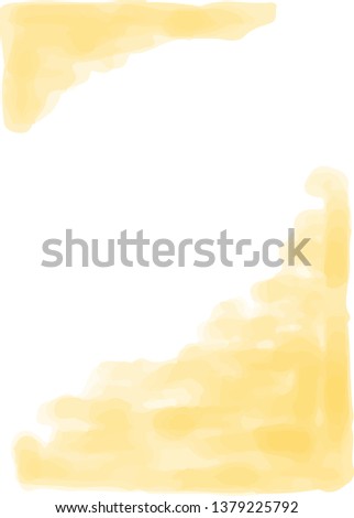 This is a vertical watercolor style background illustration with margins.