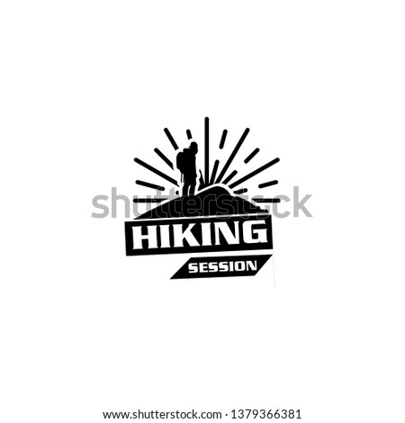 ADVENTURE LOGO TEMPLATE FOR HIKING SESSIONS TSHIRT AND POSTER