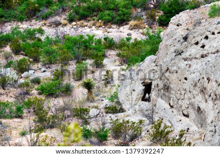 A Cave in the rock mountain