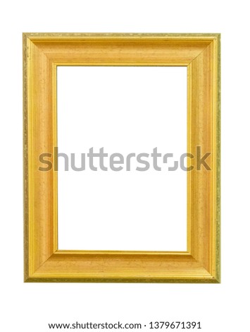 Frame picture antique antiques isolated on white background