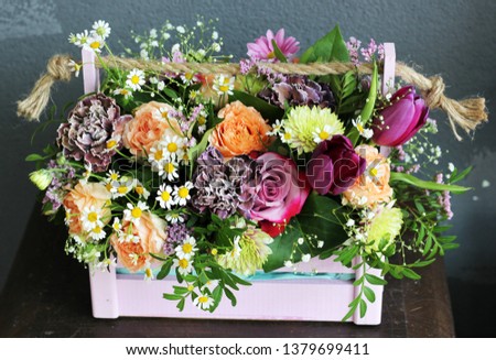 a flower arrangement