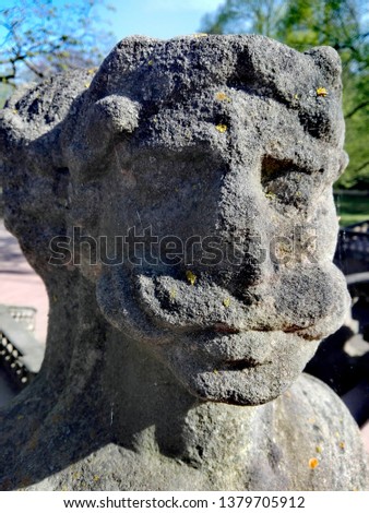 Old stone face
