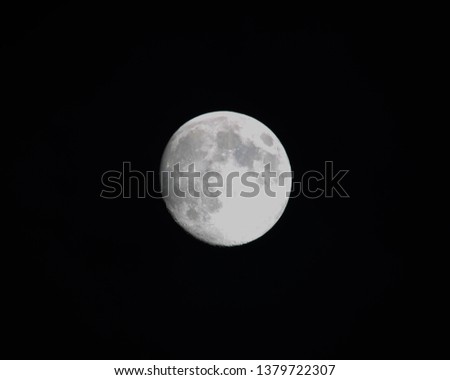 nearly full moon